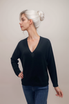 Repeat Organic Cashmere V-Neck Pullover