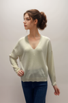 Repeat Organic Cashmere V-Neck Pullover