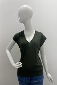 Frame Mid Rise V-Neck Tee