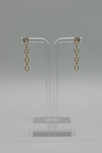 Harakiri Monia-Y Yellow Gold Filled Simple Chain Earrings