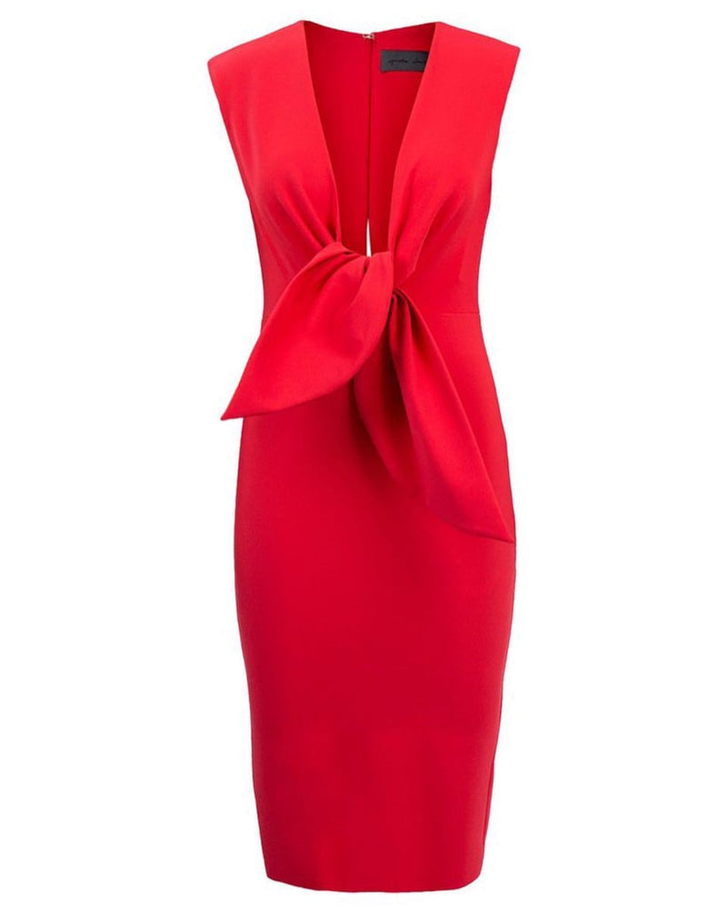 Greta Constantine Charo Front Bow Detailing Dress