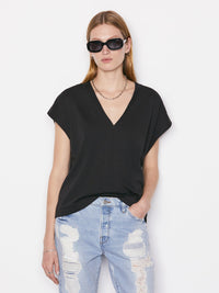 Frame Mid Rise V-Neck Tee