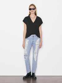 Frame Mid Rise V-Neck Tee