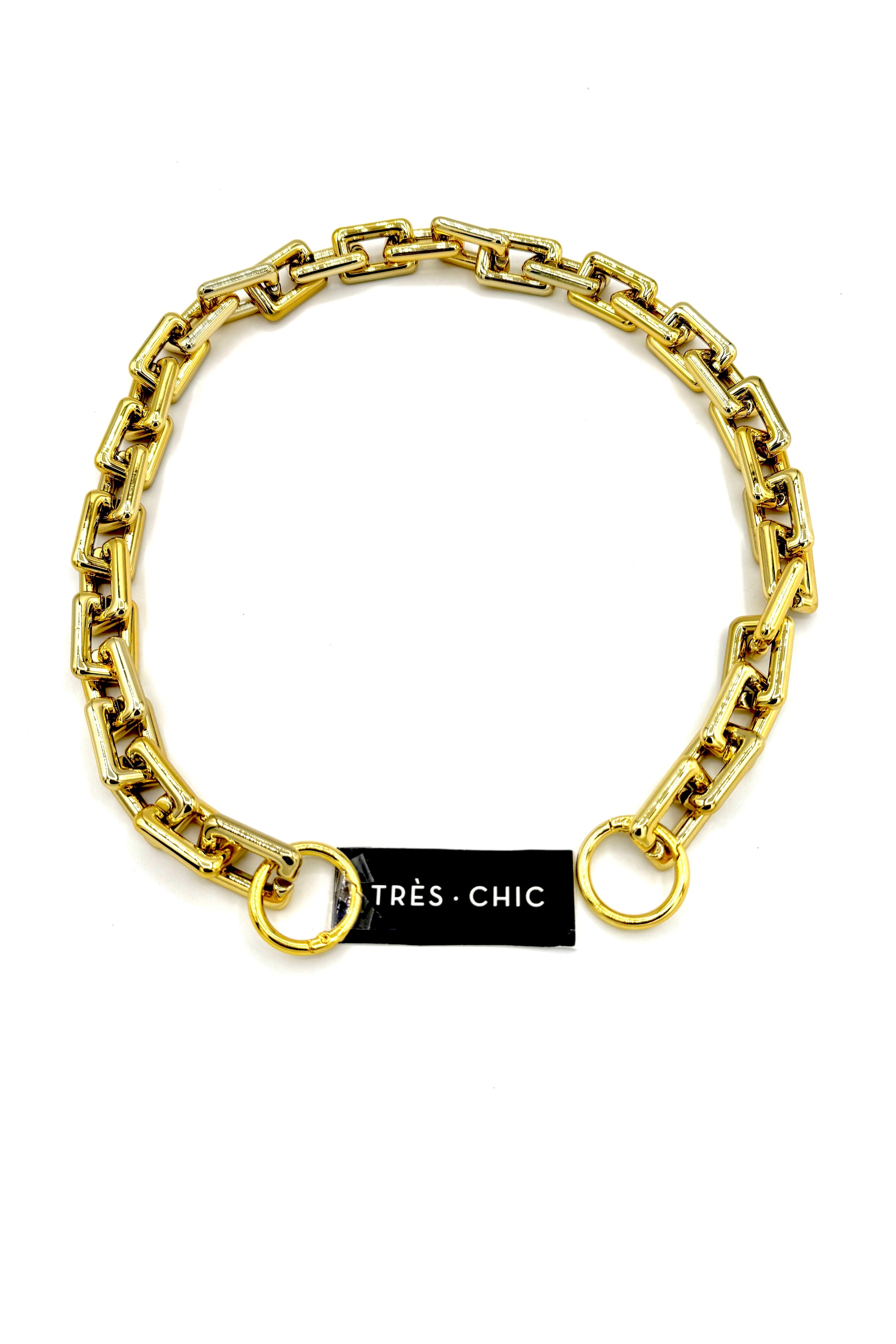 Tres Chic Large Chain Accessory Gold
