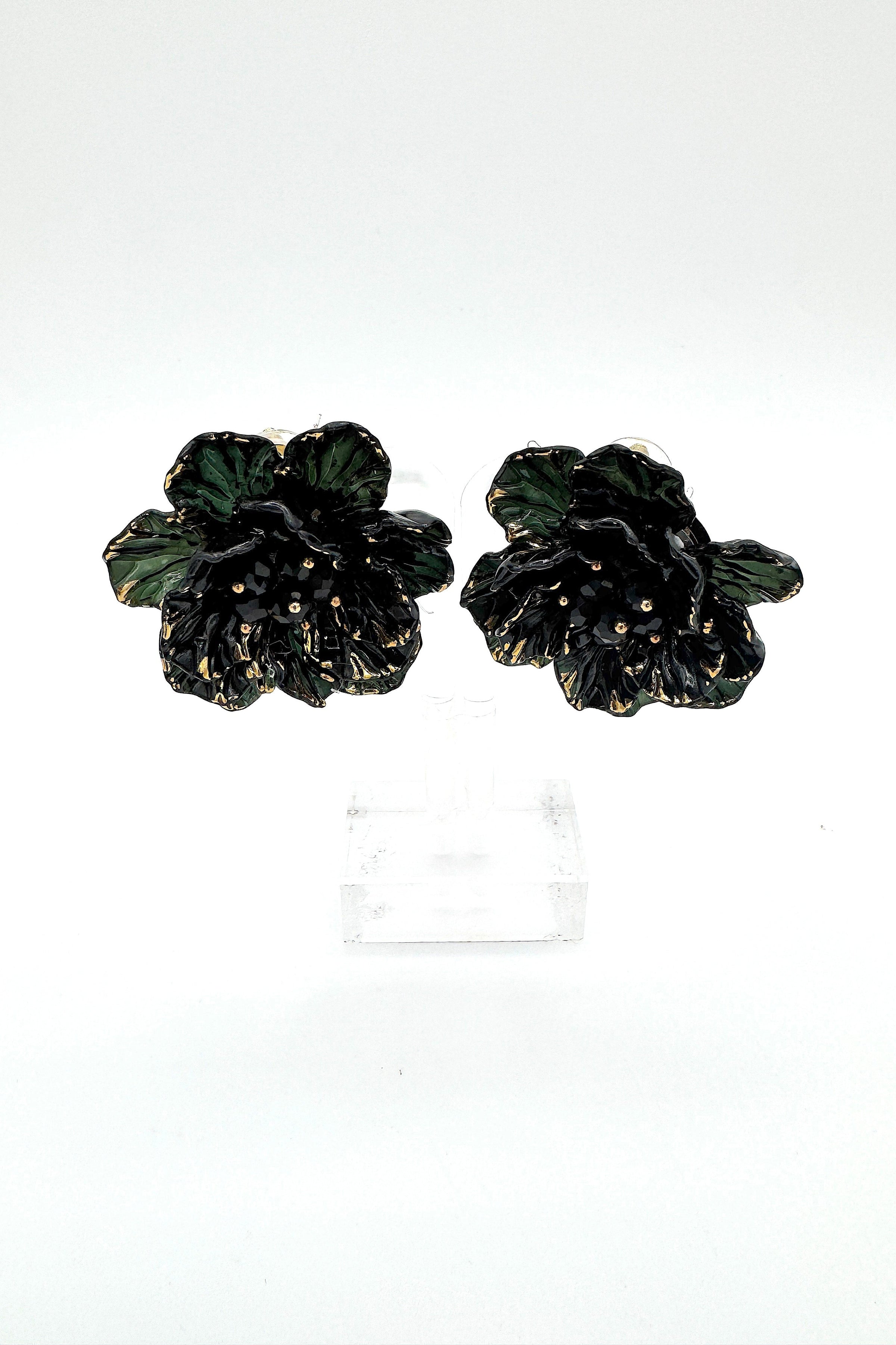 Shadow Floral Earrings