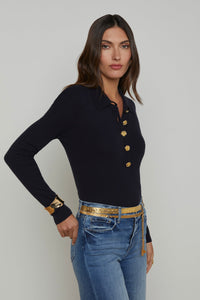 L'Agence Sterling Silk-Cotton Sweater