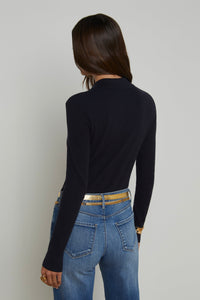 L'Agence Sterling Silk-Cotton Sweater