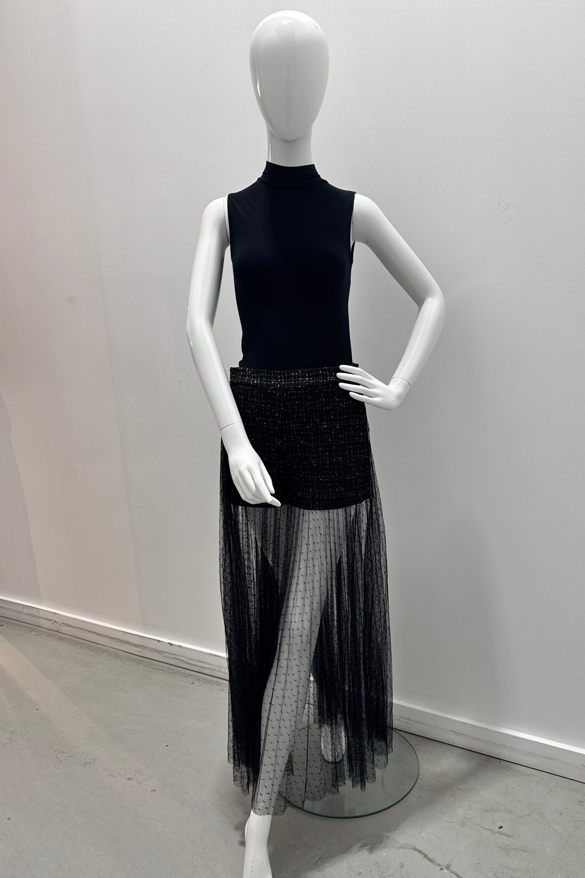 Twinset Boucle Skirt Black Lily