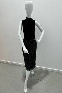 Twinset Boucle Skirt Black Lily