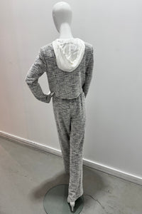 Twinset Tweed Jacket Off-White/Black