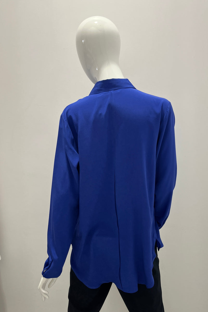 Max Volmary Collared Silk Blouse