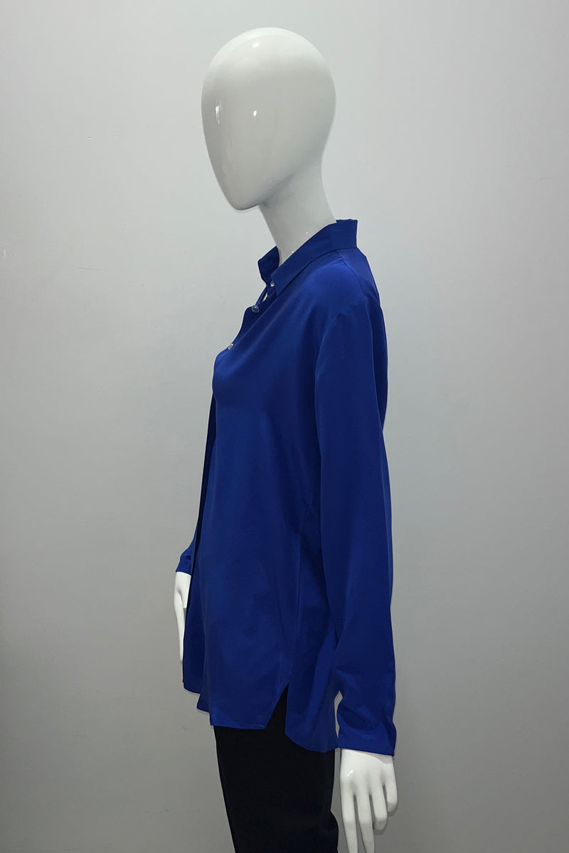 Max Volmary Collared Silk Blouse