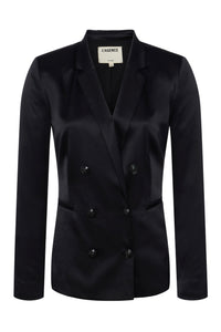 L'Agence Colin Silk Charmeuse Blazer