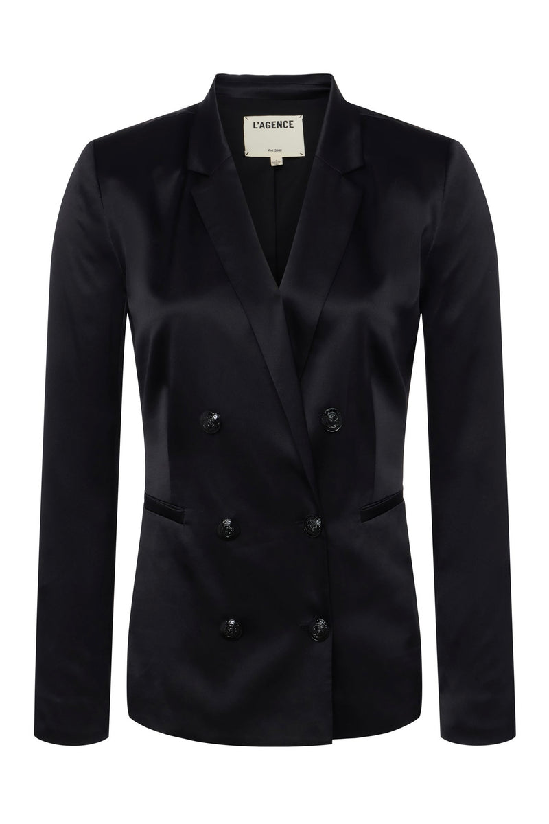 L'Agence Colin Silk Charmeuse Blazer