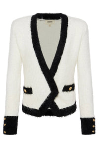 L'Agence Georgia Contrast Cardigan Blazer