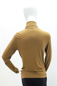 Majestic Filatures Soft Touch Long-Sleeve Turtleneck - Havana