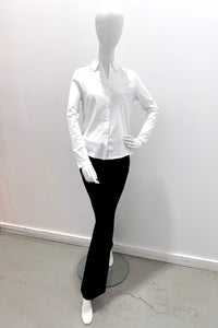 Majestic Filatures Suprima Cotton Long-Sleeve Shirt White