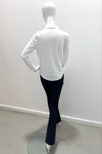 Majestic Filatures Suprima Cotton Long-Sleeve Shirt White