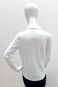 Majestic Filatures Suprima Cotton Long-Sleeve Shirt White