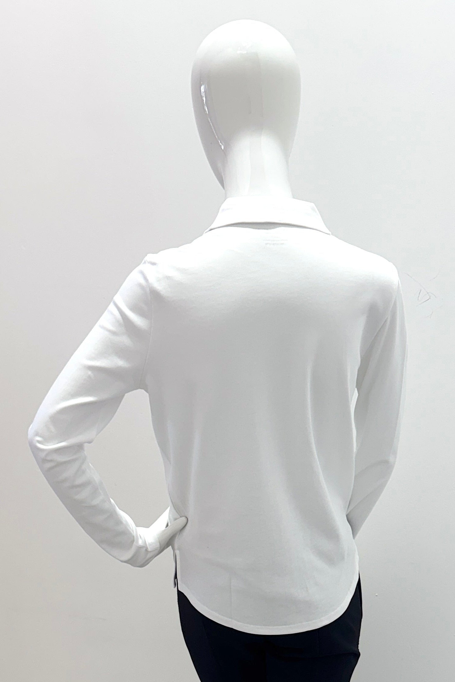 Majestic Filatures Suprima Cotton Long-Sleeve Shirt White
