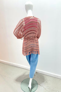 Twinset Twinset Crochet Knit Poncho - Sabbia