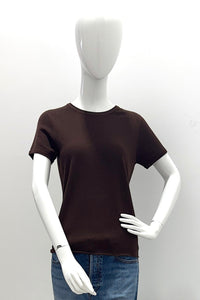 Majestic Filatures 100% Machine Washable Cashmere Short-Sleeve - Chocolate Mousse