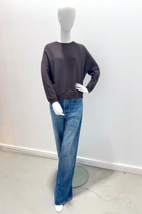 Majestic Filatures Pull manches longues en cachemire 100 % lavable en machine M251FPU364-1141 Mousse au chocolat