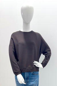 Majestic Filatures Pull manches longues en cachemire 100 % lavable en machine M251FPU364-1141 Mousse au chocolat