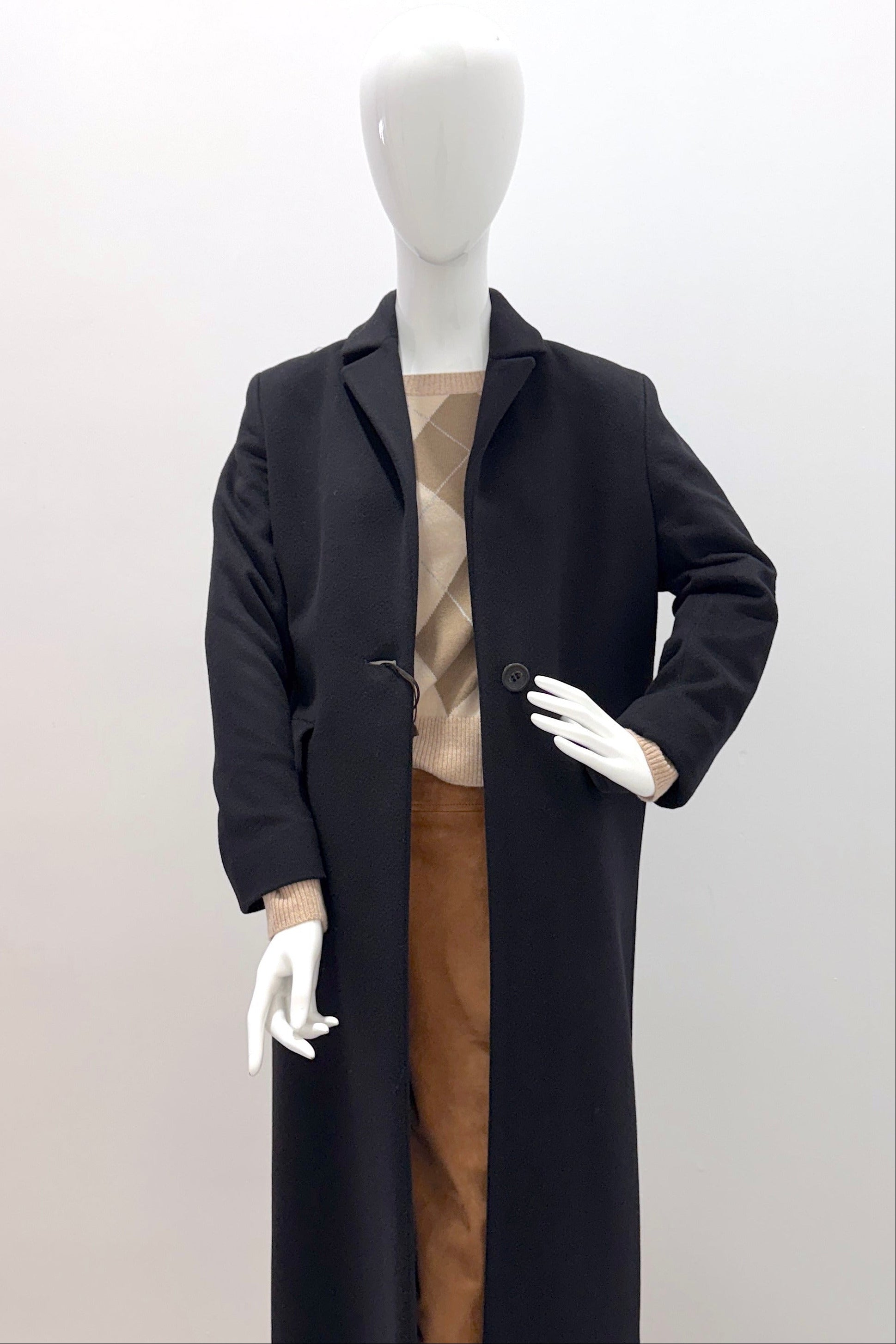 Cinzia Rocca C101005-66F5-01 manteau long noir