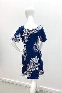 Nadya Toto Pam Dress Navy