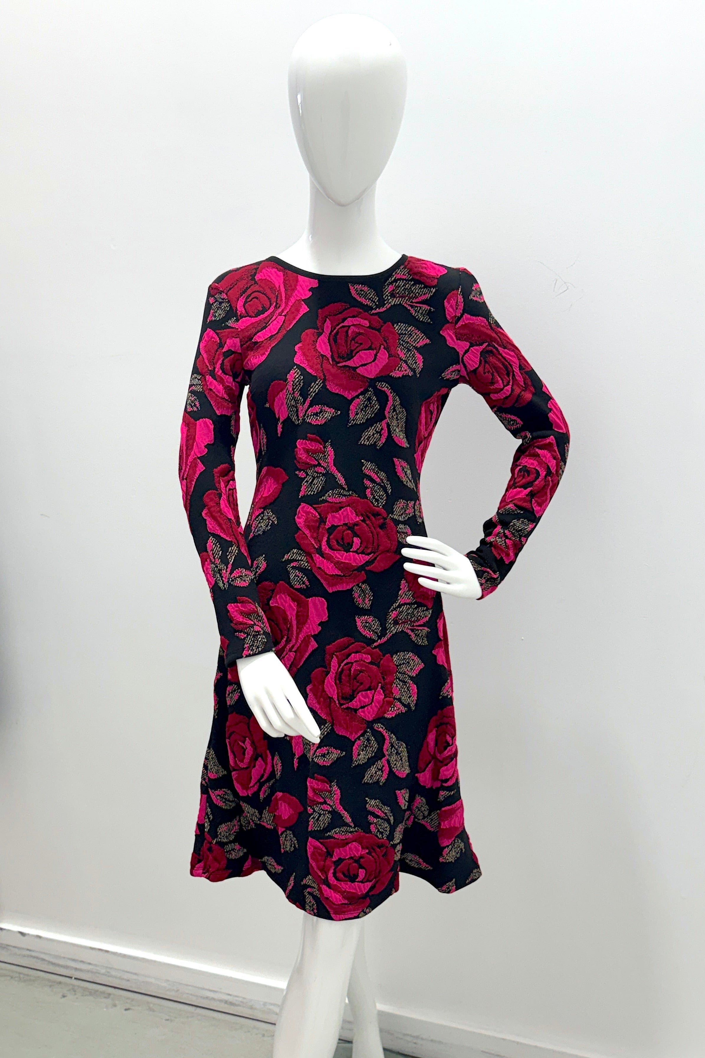 Nadya Toto Lotus Bis Dress Red