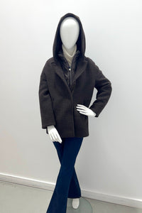 Cinzia Rocca ZR64051-66B2-05 manteau court marron chocolat
