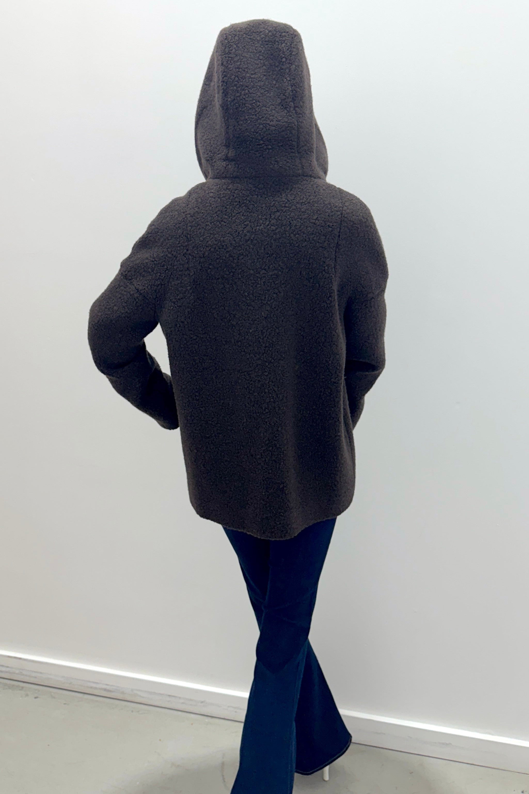 Cinzia Rocca ZR64051-66B2-05 manteau court marron chocolat
