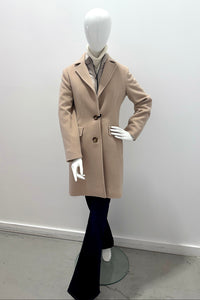 Cinzia Rocca CR65001-66D8-07 manteau 3/4 taupe clair