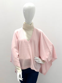 Repeat 700596-1801 Poncho tricoté en cachemire biologique plume