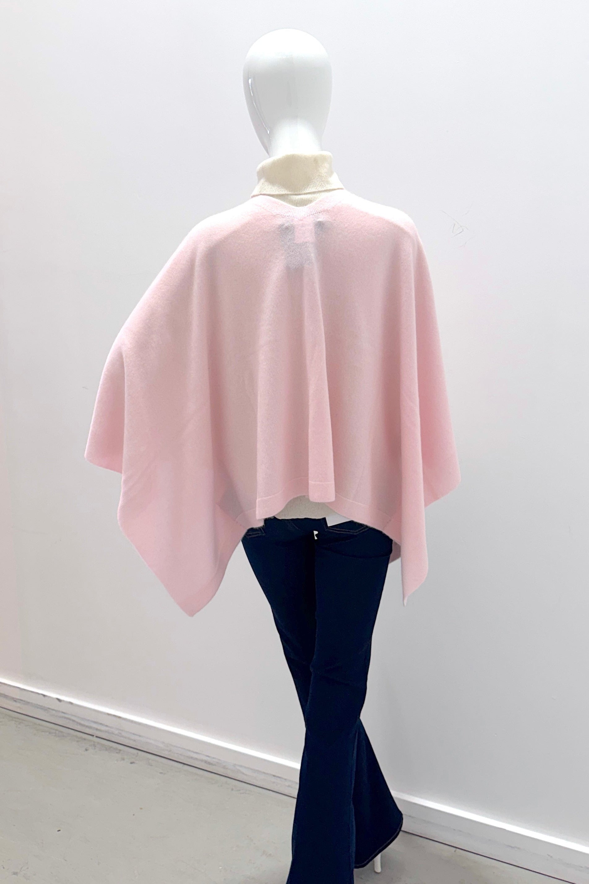 Repeat 700596-1801 Poncho tricoté en cachemire biologique plume