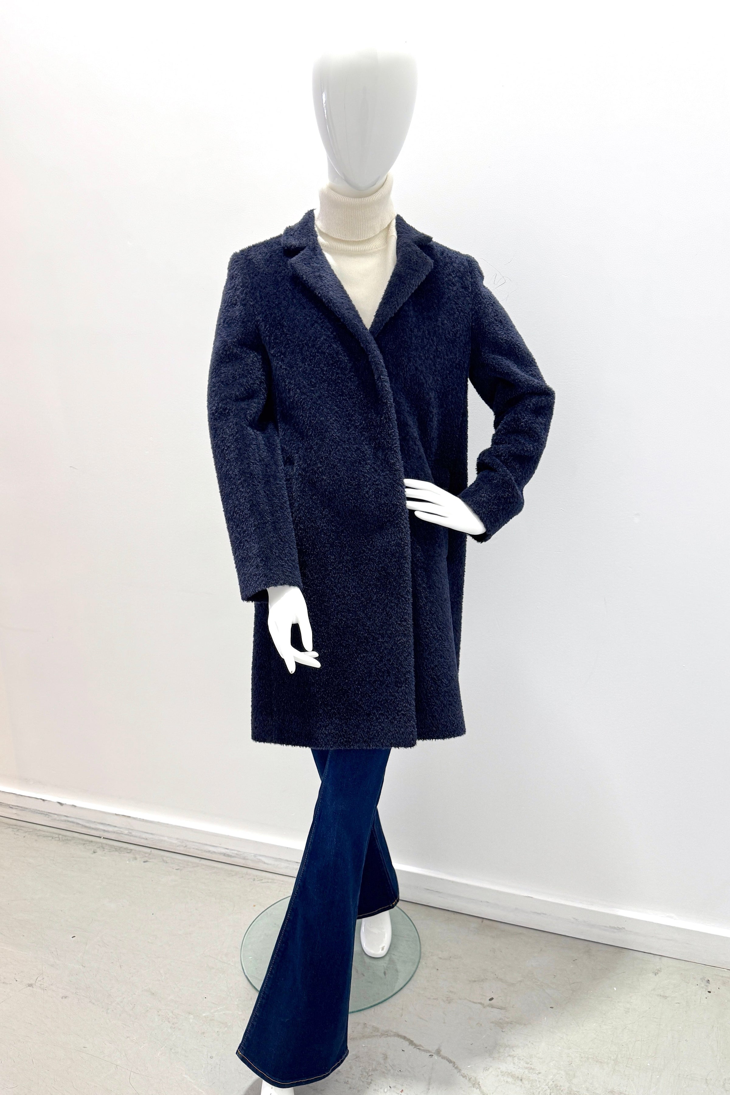 Cinzia Rocca UR54001-66C1-02 manteau 3/4 bleu