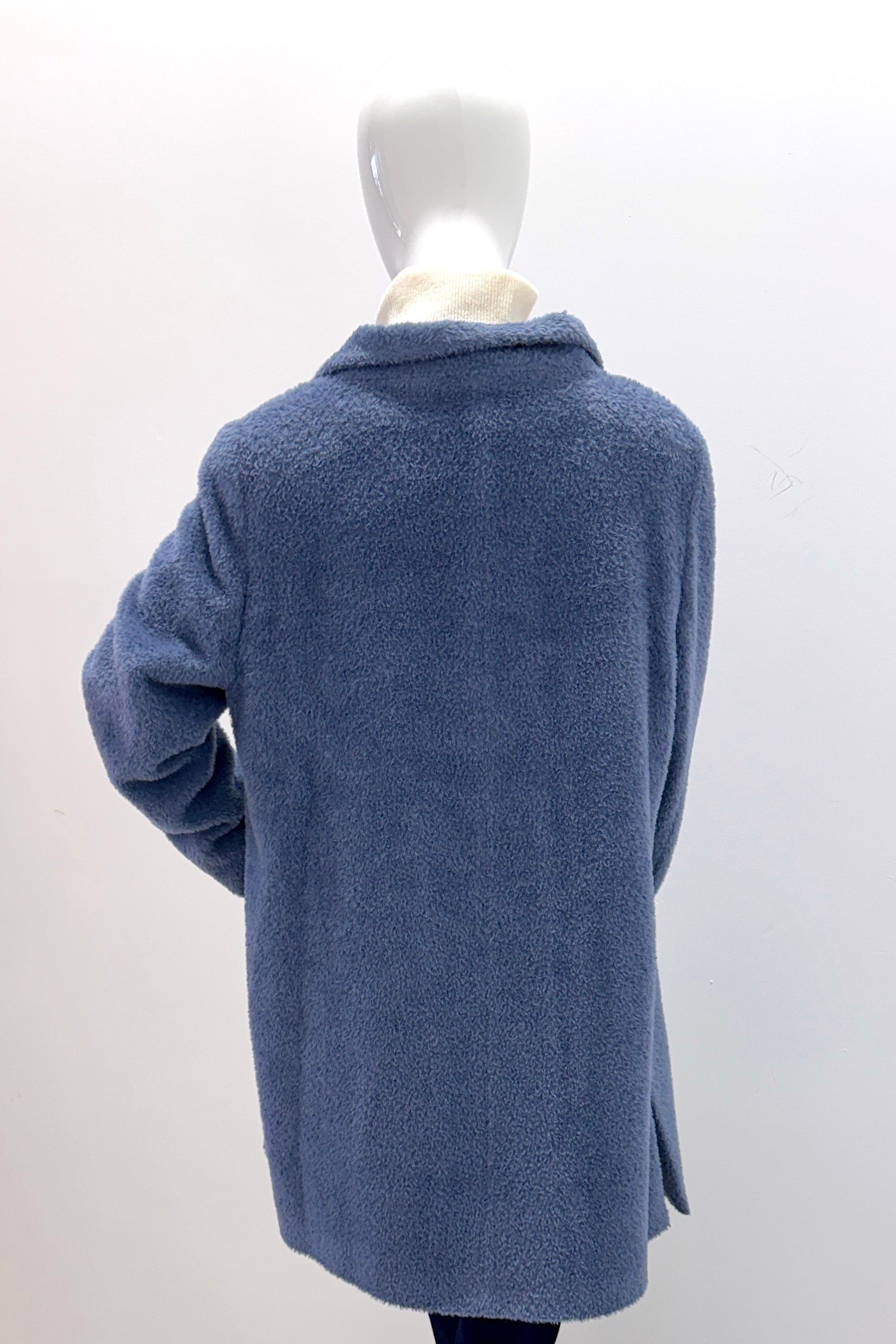 Icons by Cinzia Rocca ZR57001-66C1-17 Manteau court 85cm Bleu poudré