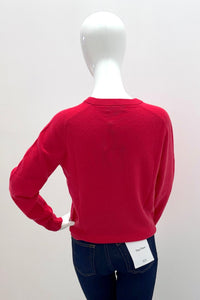 Repeat 102543-1824 pull en maille de cachemire biologique Fleur