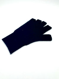 Gants en maille en cachemire biologique Repeat Noirs