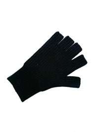 Gants en maille en cachemire biologique Repeat Noirs