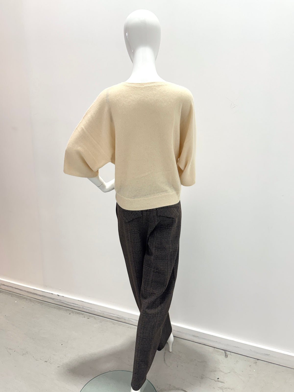 Pantalon Edita 64027FA26-0259A00-870 Cambio À carreaux moulinés marron