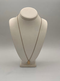 Collier HARAKIRI Amelia argenté avec médaillon ovale en or rempli