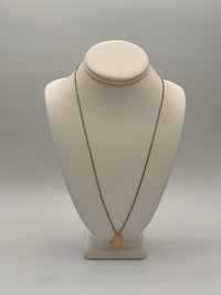 Collier HARAKIRI Amelia argenté avec médaillon ovale en or rempli