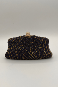 Pochette Midnight Bead - Marine/or