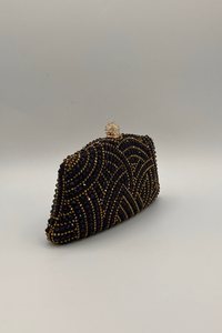 Pochette Midnight Bead - Marine/or