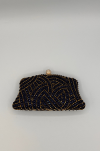 Pochette Midnight Bead - Marine/or