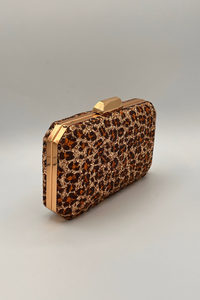 Leopard Sparkle Clutch