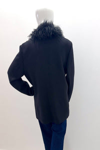 Pissenlit Oversized Cashmere Blazer Jet Black