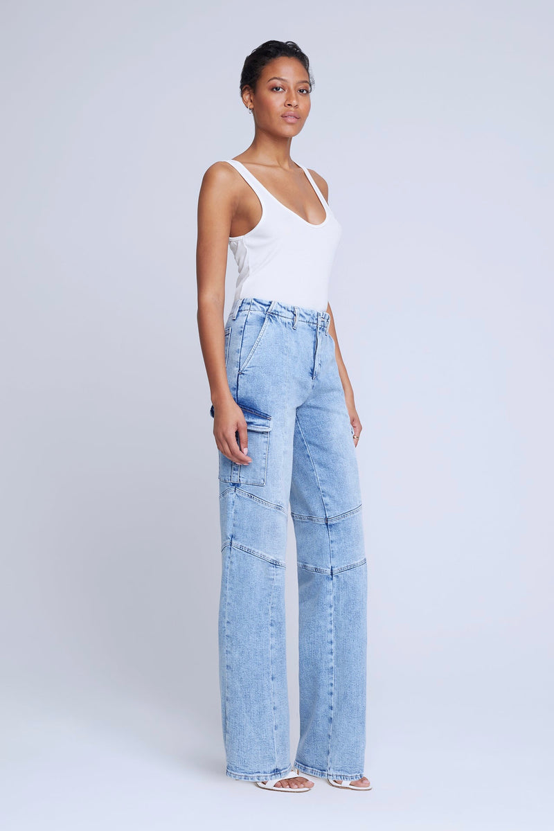 L'Agence Brooklyn Utility Wide Leg Jean